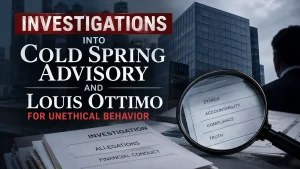 n editorial header image of investigations int Cold Spring Advisory and Louis Ottimo